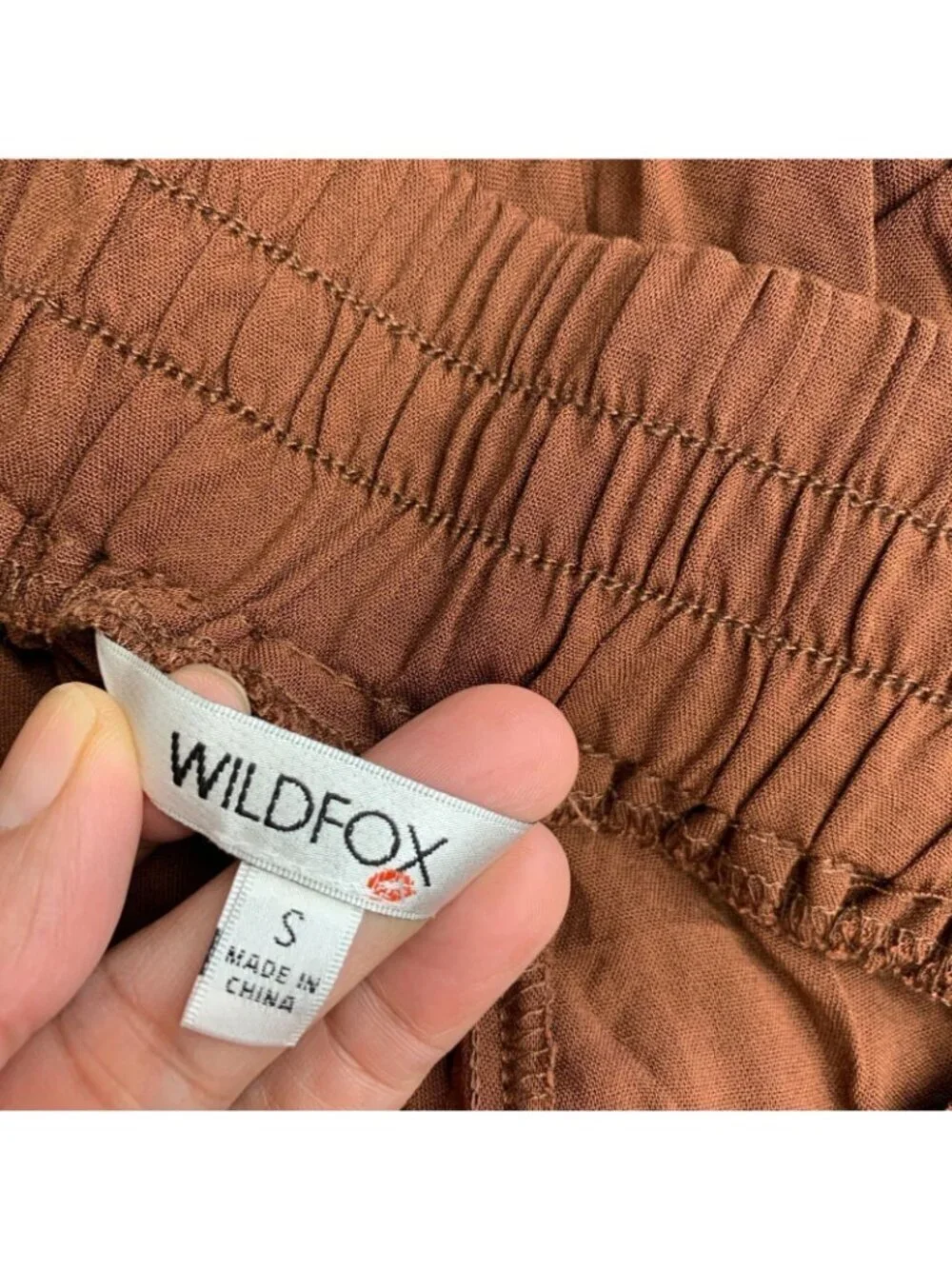 Wildfox Women's Size S Brown Rayon Shorts With 5